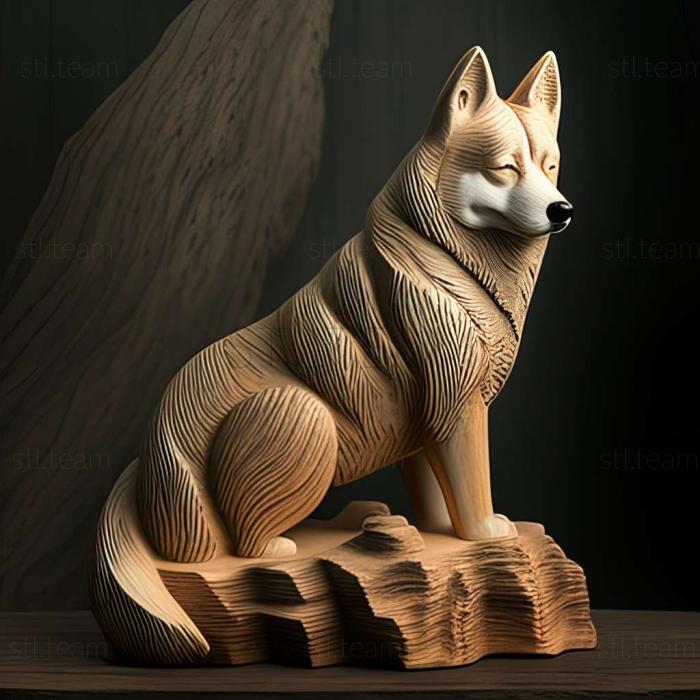 3D model Karelian husky dog (STL)